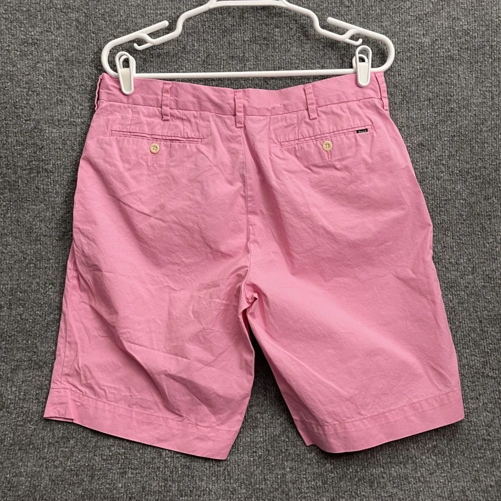 Polo Ralph Lauren Chino Shorts Mens Sz 33 Classic Fit Cotton Preppy Pink